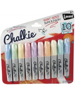 Small Image for CHALKIE 10 PACK~WASHABLE MARKE